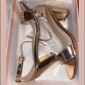 Glaze Women's Chunky Heel Ankle Strap Sandals - Open Toe Strappy Heels